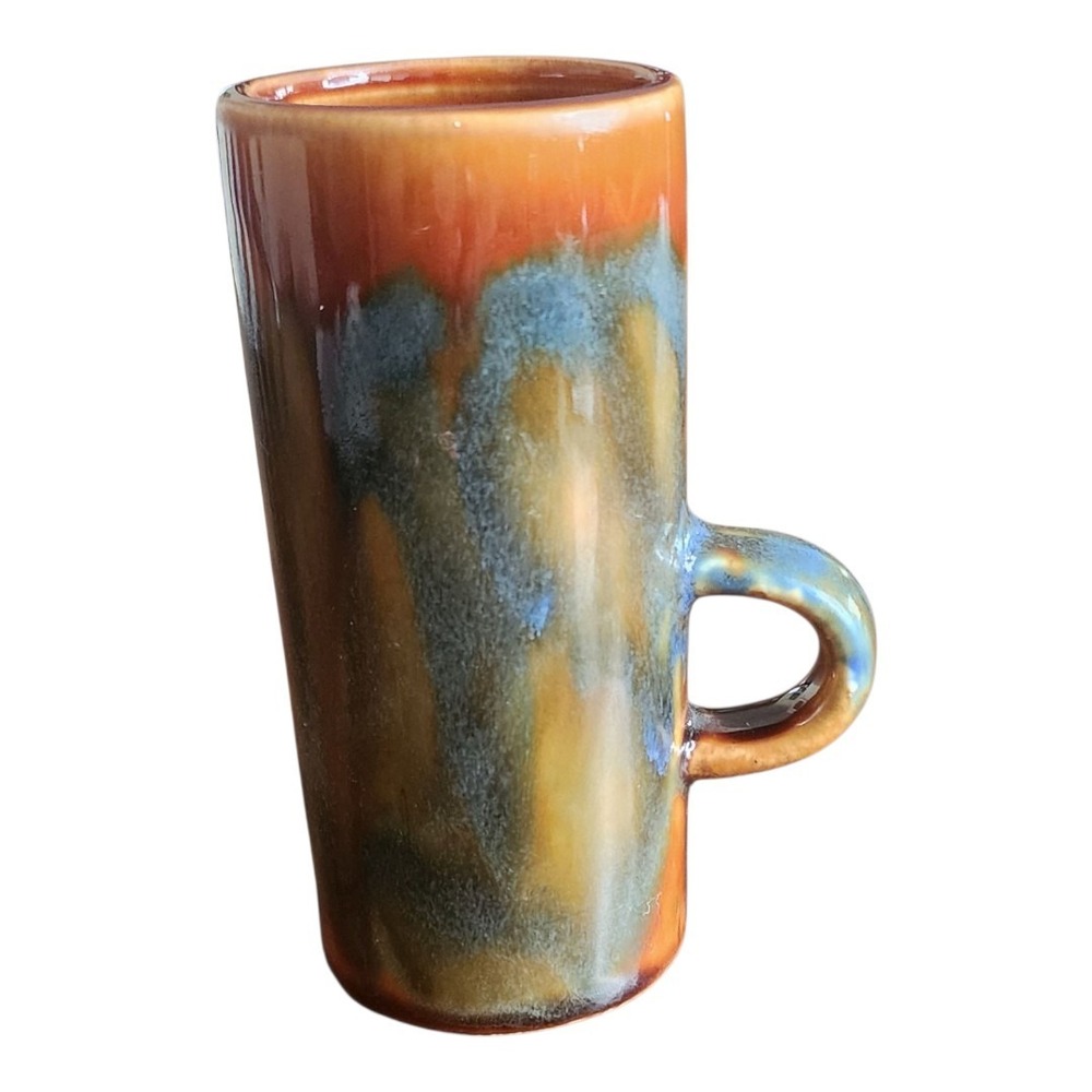 Caffe D'Vita‎ Espresso Demitasse Cup Drip Glazed 4oz 70's Stoneware